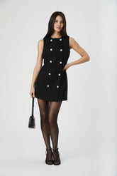 FRENCH CONNECTION STRUCTURED TWEED MINI DRESS